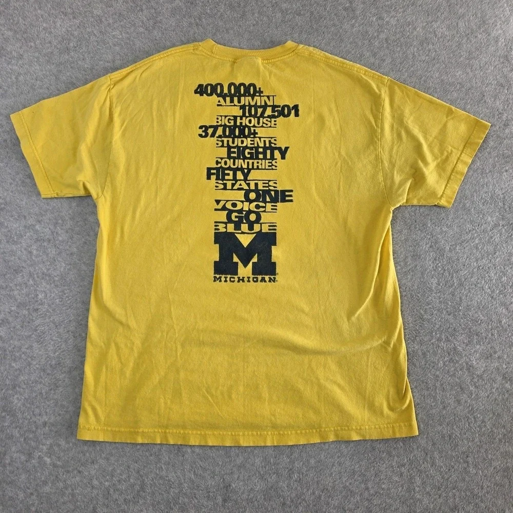 Vintage Y2K Nike Swoosh Michigan Football Yellow XL Sports Nike Team Tag NCAA‎
